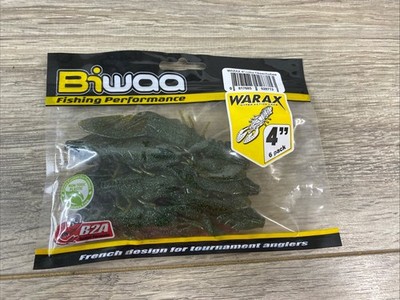 Biwaa 4'' Warax Hyper Action Craw Okeechobee French Design Sealed/New