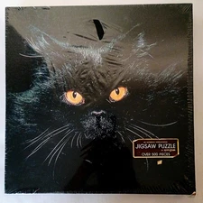 1977 Springbok “Midnight Magic” Black Cat 500+ Piece Puzzle – New & Sealed!