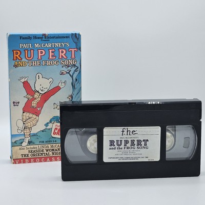 Paul McCartney's Rupert and the Frog Song VHS 1985 f.h.e Cartoon Animated Rare