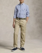 POLO RALPH LAUREN AUTHENTIC BOYS BRAND NEW ORIGINAL BELTED PANTS Size 10, NWT