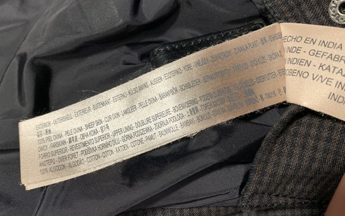 Massimo Dutti Mens Green Zip Leather Jacket Size XL - XXL Sheep Skin 190/116A - Picture 14 of 21