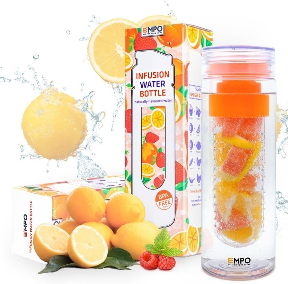 Fruit Tea Sports Bottle Bpa-free 750 Ml 27 Oz