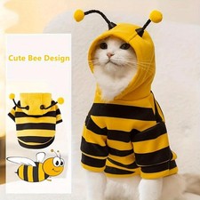 Bee Pet Puppy Coat Apparel Outfit Dog Hoodies Winter Cat Cosplay Gifst Winter