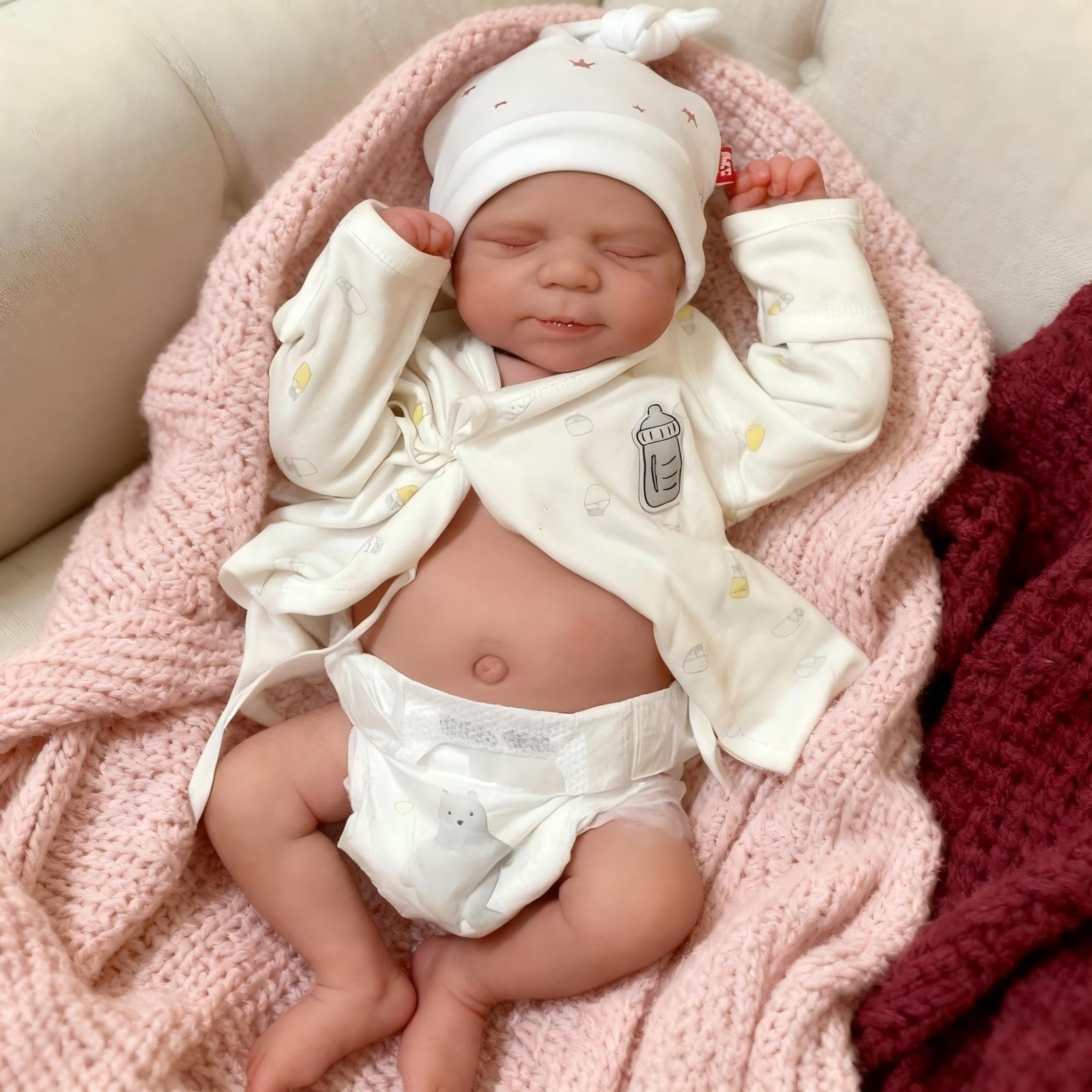 Girl Full Body Silicone Realistic Newborn Reborn Ba...