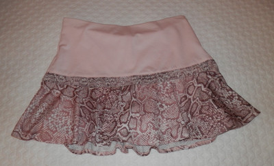 Lucky In Love Tennis Pickleball Skirt Skort Pink Snake Print Sz Small