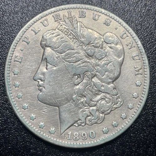 1890-CC Morgan Dollar VF+ Details Very Fine PVC Damage Carson City