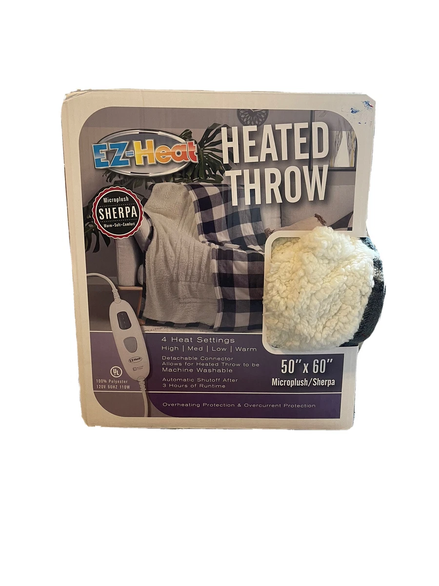 Ez heat sherpa electric blanket | eBay