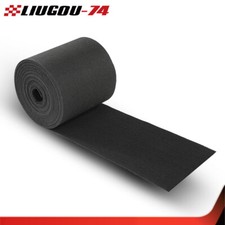 NEW Black Ribbed Bunk Carpet / Marine Boat Trailer Runners / Outdoor - 12" x 50'