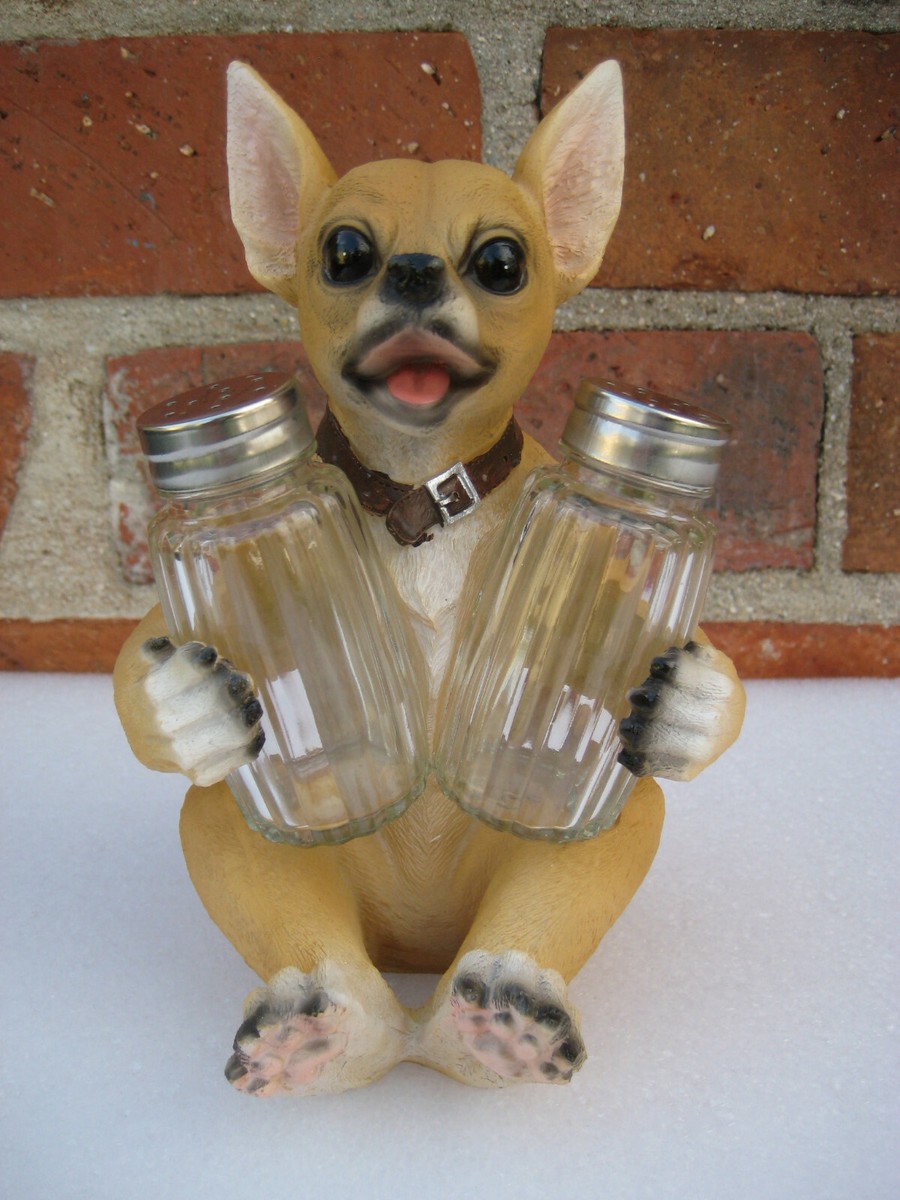 Salt Pepper Shaker Dog Puppy Chihuahua Home Kitchen Decor