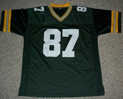 ROMEO DOUBS Unsigned Custom Green Bay Sewn Football Jersey Sze S-3XL Green/White - Picture 2 of 4