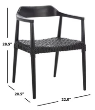 Safavieh MUNRO LTHER WOVEN ACCENT CHAIR, Reduced Price 2172724186 ACH1005B