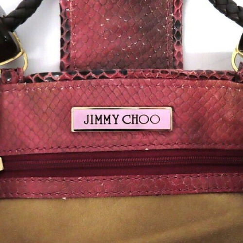 Jimmy Choo Pink Leather Braided Strap Shoulder Tote Bag, Gold Hardware - Picture 4 of 16
