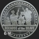 1- 1 oz .999 Silver Round - GSM Home of the Free- Uncirculated- New - IN STOCK
