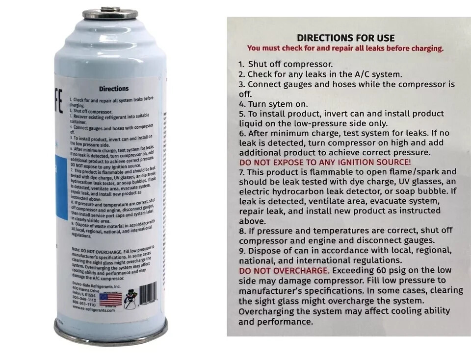 R 134A REFRIGERANT Replacement Cans- Coldest Refrigerant For Auto - 6 - Foto 3