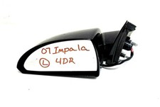 07 08 09 10 11 12 13 14 15 16 Chevy Impala Left Driver Side Mirror Black 4DR