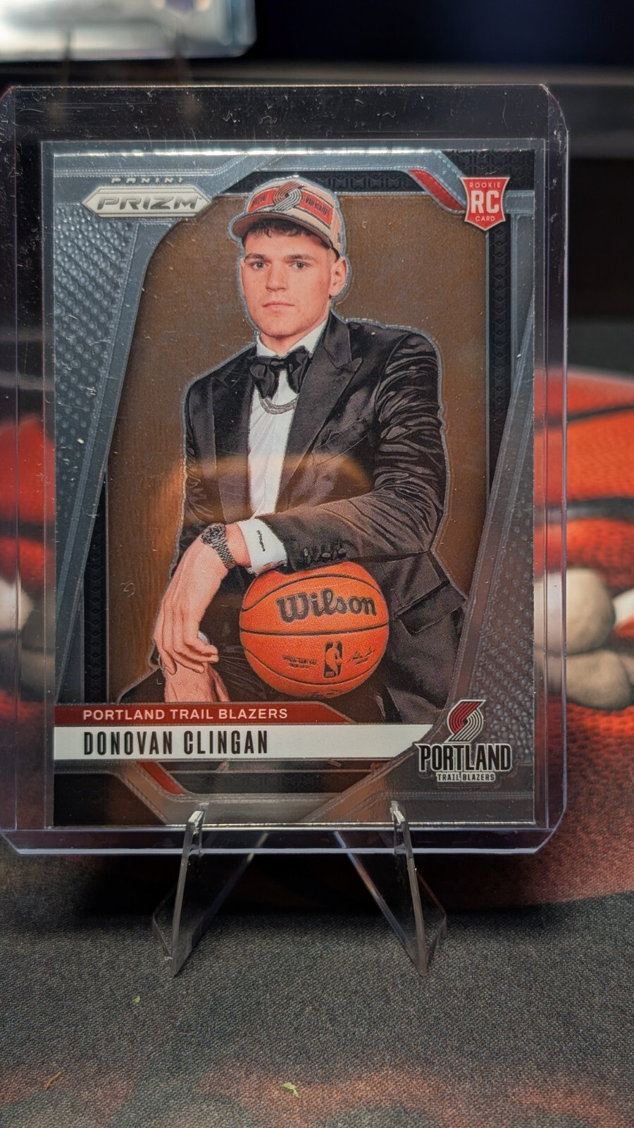 2024-25 Panini Prizm Basketball #221 Donovan Clingan Rookie Image Variation