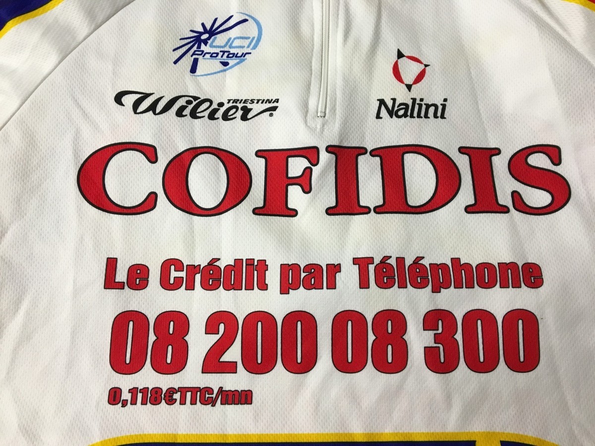 Maillot Cyclisme / Cycliste / Vélo. Équipe COFIDIS. Coureur