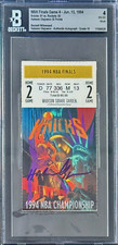 Hakeem Olajuwon Signed 1994 NBA Finals Game 2 Rockets vs Knicks Ticket Stub BAS