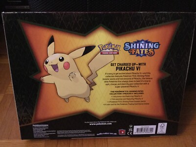 Pokemon TCG: Shining Fates - Pikachu V Collection Box | eBay