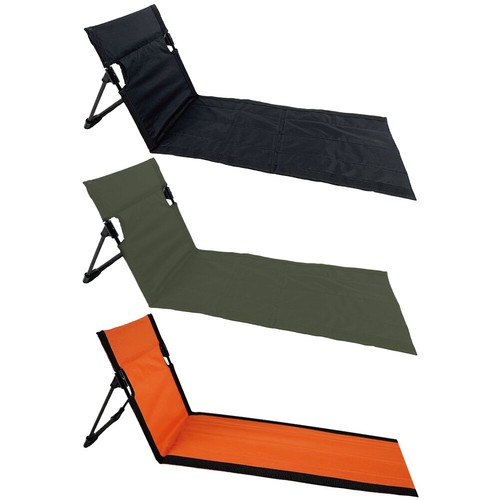 Foldable Stadium Seat with Backrest Compact Beach Lounger for Park Lawn Picnic - Picture 6 of 21
