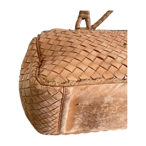 Bottega Veneta Intrecciato Roma Tote Bag Leather Handbag Vintage FOR REPAIR  - Picture 8 of 8