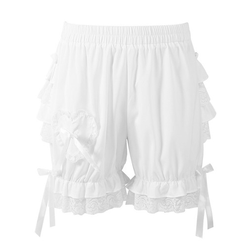 Women Frilly Tiered Pettipants Ruffle Lace Bloomers Shorts Dance Underpants Soft - Picture 41 of 56