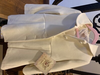 Caramelo kids Ecru wool girls coat size 6-7 medium length.. brand new girls coat