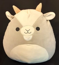 Squishmallow Walker the Gray Goat 12" Plush CLEAN