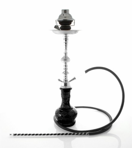 1- Manguera Placer Fumar Shisha Negro Pipa Láser Hookah Set Nuevo + Windcover bl - Imagen 2 de 7
