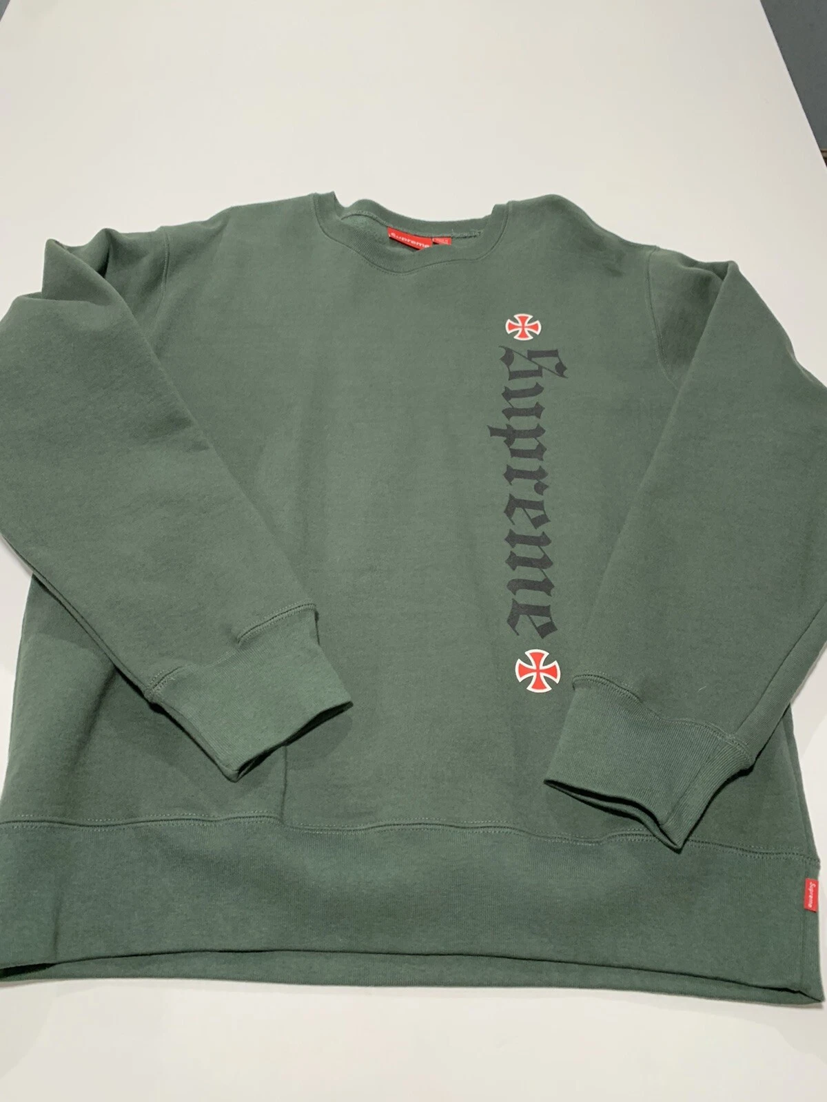 Crewneck indépendant Supreme FW17 taille XL