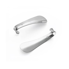 Short Handle Shoe Horn Stainless Steel Handled Metal Shoehorn Travel Shoe Horn