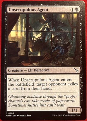 Magic: The Gathering Cards | Unscrupulous Agent #109 Unscrupulous Agent ...