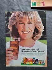 Chris Evert Lipton Iced Tea Promo Print Adver...
