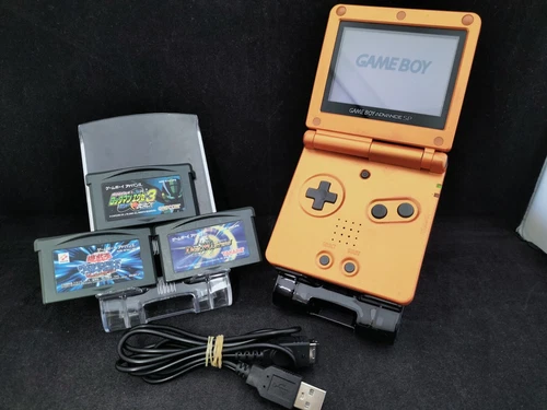 L4000 Nintendo Gameboy Advance SP console Orange Pokemon Center JP GBA w/game
