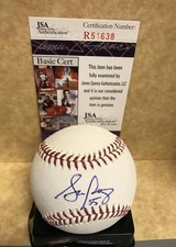 STEPHEN PISCOTTY ST LOUIS CARDINALS  SIGNED  AUTO  M.L.  BASEBALL JSA R51638