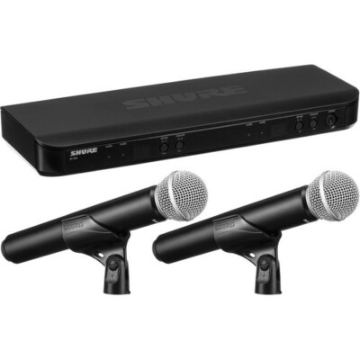Shure BLX288/SM58-H9 Dual Handheld Wireless Microphone Mic System 512 to 542 MHz
