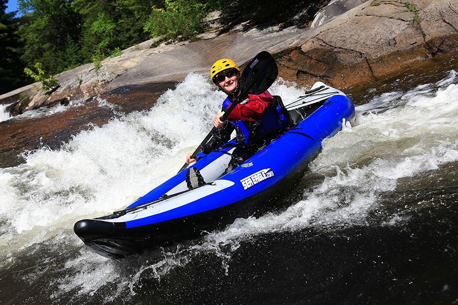 Sea Eagle 380x Pro Carbon Explorer Inflatable Kayak Package - Whitewater Class 4