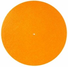 Felt Slipmat - Bright Orange- 12-inch LP Record DJ Pro Turntable Slip Mat Vinyl
