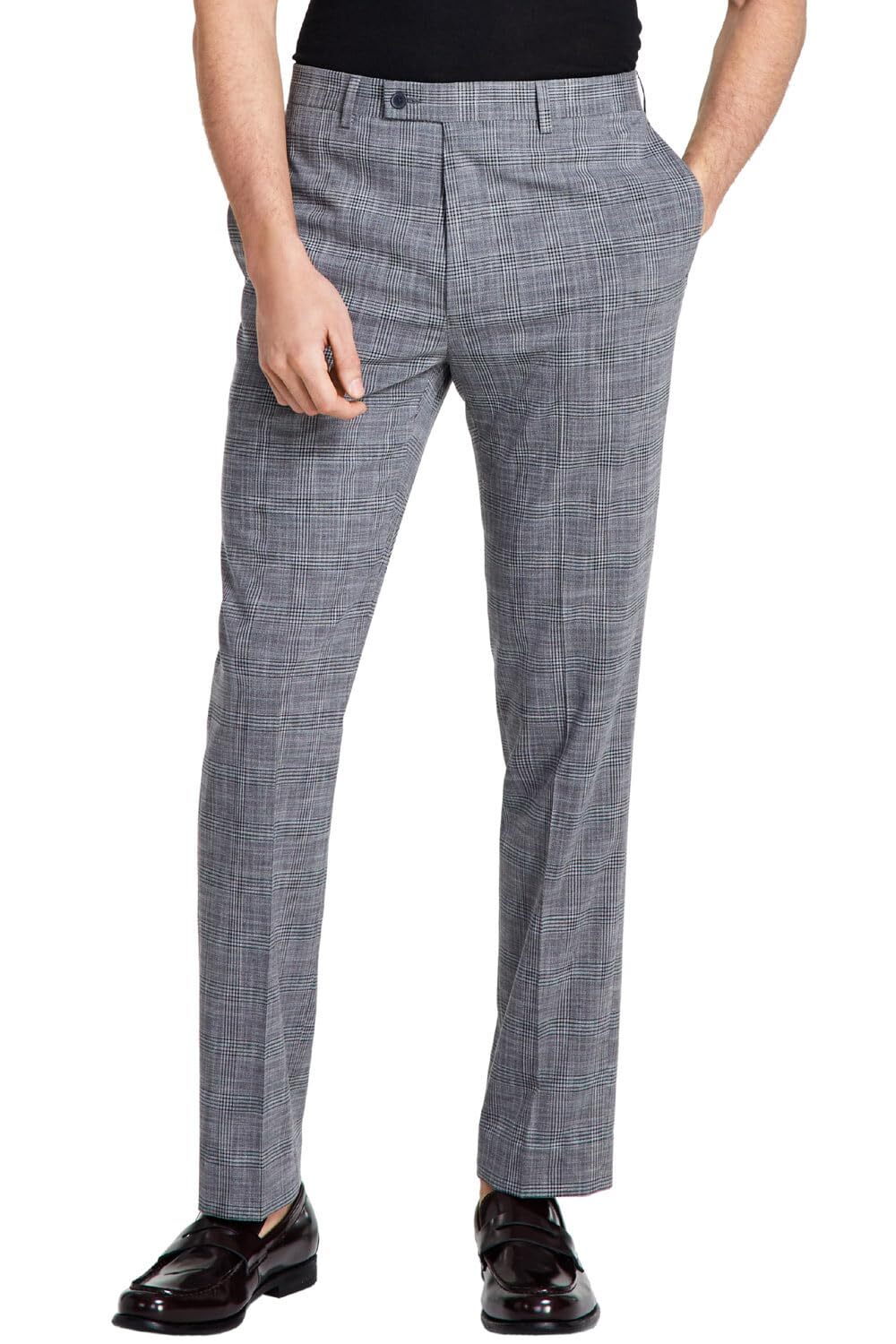 Мужские приталенные брюки Calvin Klein средней посадки серого цвета 3632 8990₽