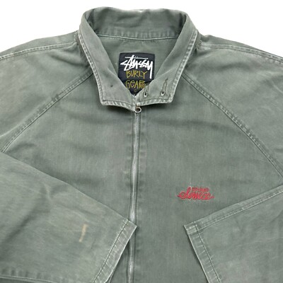 VTG 90s Stussy Service Burly Gear Workwear Canvas Chore VTG 90s Stussy Service Burly Gear Workwear Canvas Chore