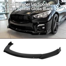For INFINITI Q50 2014-2022 Glossy Black Front Bumper Lip Spoiler Lower Splitter