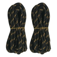 2 pairs 5mm Thick Heavy duty Round Hiking Work Boot Shoe laces Strings Men Women