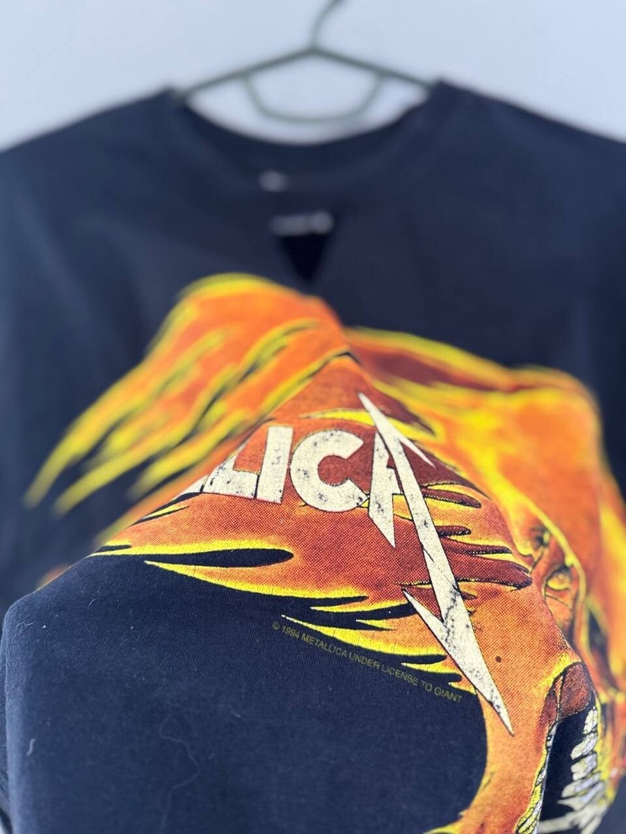 Vintage Metallica Fuel Flaming Skull T-Shirt XL Fruit of the Loom