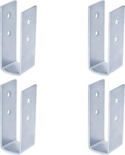 4 Pcs Inner Width 1¼ inches U Shape Fixing Bracket Cable Tray Support Bolted ...
