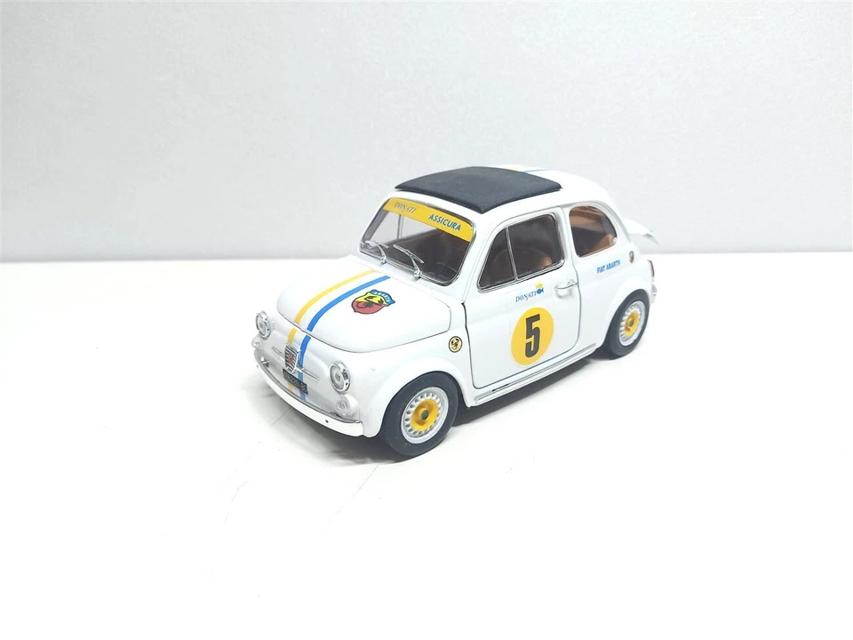 Fiat 500 Abarth Donati Racing del 1965 - 1/16 Artigianale base Burago - NO 1/18 - Immagine 3 di 4