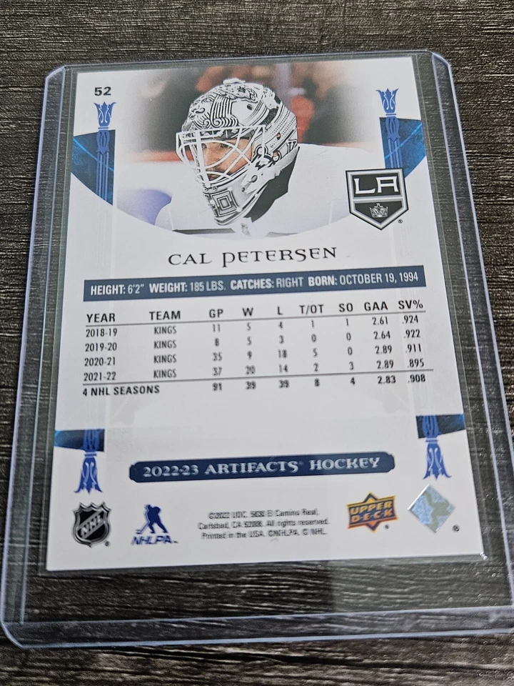 2022-23 Upper Deck Artifacts - #52 Cal Petersen - Image 2 of 2