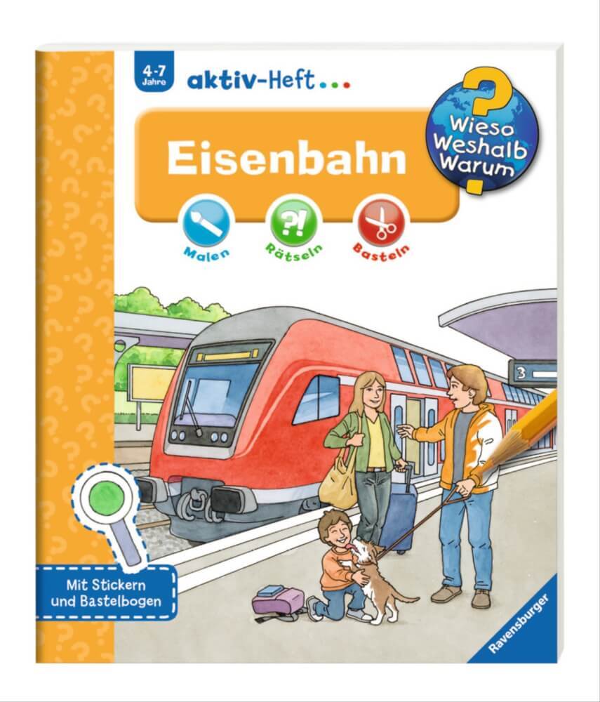 Thumbnail - Ravensburger 32689 Wieso? Weshalb? Warum? Aktiv-heft Eisenbahn