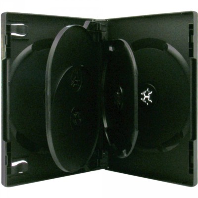 4 XLayer 5fach 5er DVD CD Box Hüllen black
