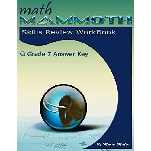 Math Mammoth Grade 7 Skills Review Workbook Answer Key  - Paperback NEW Maria Mi - Imagen 1 de 2