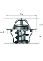 Mahle Thermostat FüR Ford Capri Ii,Courier,Escort Vi,Fiesta I II Iii,Ka